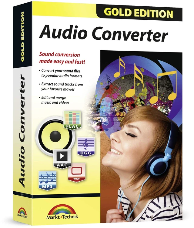 Main image of Audio Converter - Edit and convert your sound and music files to other audio formats - easy audio editing software - compatible with Windows 10, 8 and 7