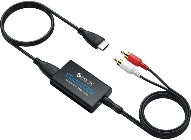 Main image of 192KHZ eARC Audio Extractor-USB Powered-Campact Designed eARC/ARC to RCA or 3.5mm Audio Adapter for TV to Headphones Speakers-PCM 2.0 Stereo Output-Supports TV Remote Volume Control