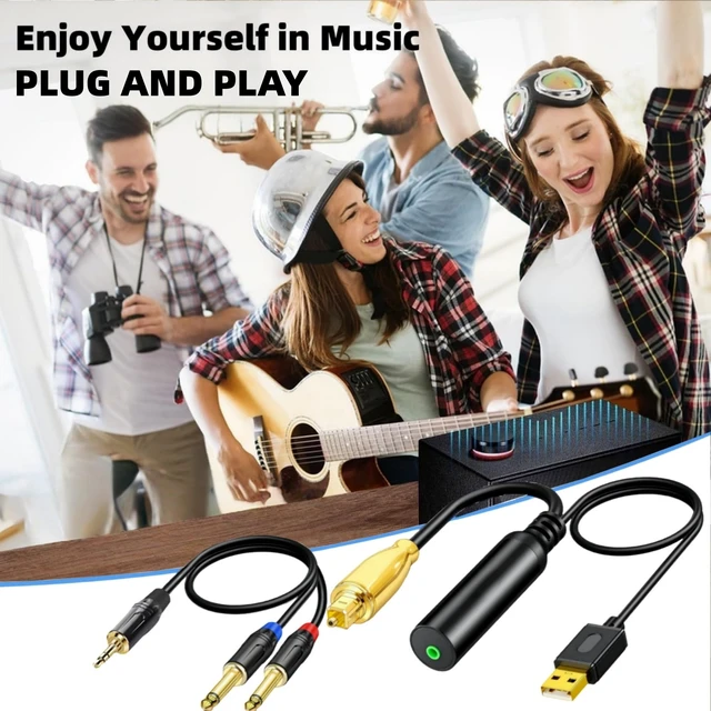 Alt view image 6 of 7 - 192KHz DAC Optical to Dual 1/4" TS Converter,Optical to AUX Audio Cable | Optical to 1/4" Converter, Digital to Analog Audio Converter for HDTV DVD Set-top Boxes Out to Speaker Audio Mixer