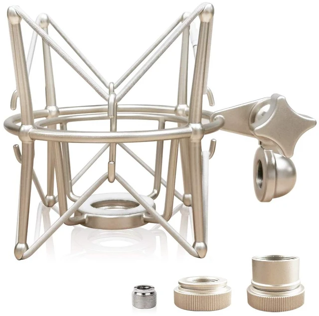 Main image of Spider Microphone Shock Mount Mic Holder - Anti Vibration Metal Spider Shockmount Compatible with Neumann U47 U67 U87 TLM102 TLM103 TLM107 M147 M149 Senheiser MK4 MK8 Condenser Microphones