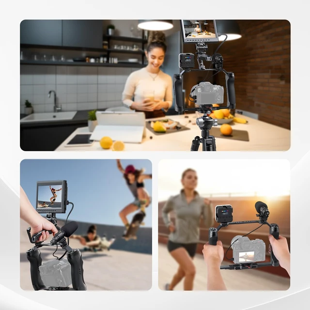 Alt view image 6 of 7 - Microphone Holder with Cold Shoe Adapter Shock Absorb Mic Mount, MH3 | Noise Reducing Accessories with Built in Silicone Pads, for Mics of 0.7" to 1" (19 to 25mm) in Diameter