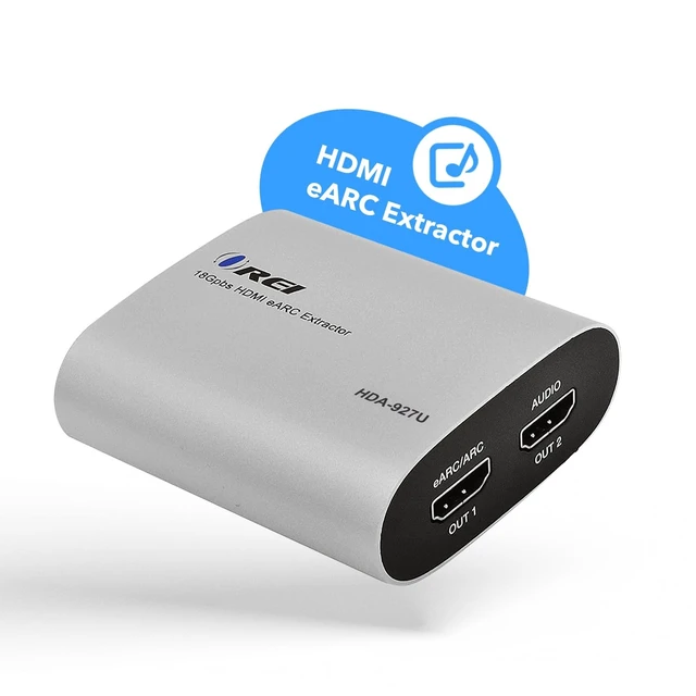 Alt view image 7 of 7 - 18Gbps HDMI eARC Audio Extractor HDCP 2.2 Dolby Atmos DTS:X EDID HDR10 | eARC 4K 60Hz Audio Extractor Converter, HDMI eARC Audio Extractor, Dolby Vision, CEC, ARC Support