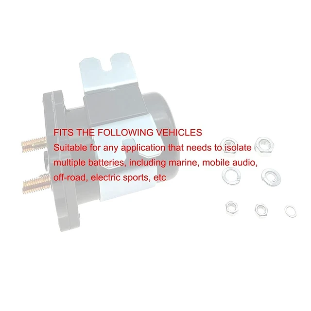 Alt view image 2 of 7 - 500Amp Continuous Battery Isolator Mobile Audio Relay 500A