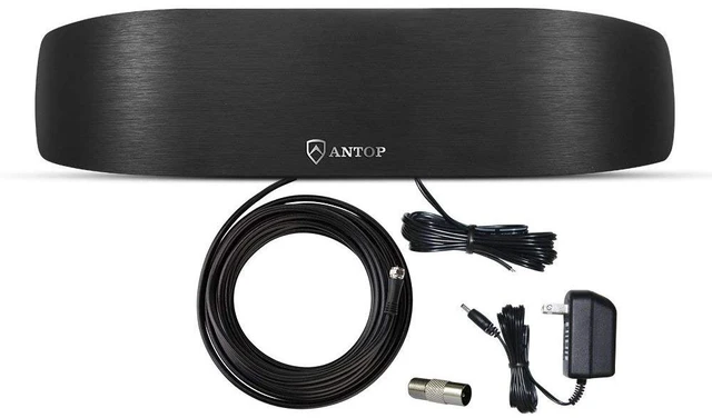 Main image of High Gain Indoor Radio Antenna, Multi-Directional Amplified AM FM Antenna 50 Miles with Amplifier Signal Booster and 4G Filter for Stereo Radio Audio Signals, Perfect for Home/RV/Mobile Use