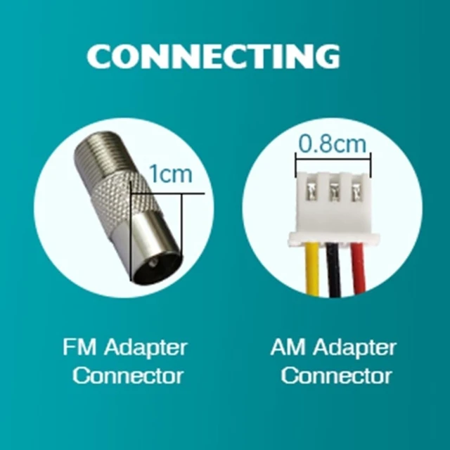 Alt view image 6 of 7 - Antop FM Radio Antenna, Multi-Directional Indoor FM Telescopic Antenna 75 Ohm, with Amplifier Signal Booster, Design for FM Radio Home Stereo Receiver