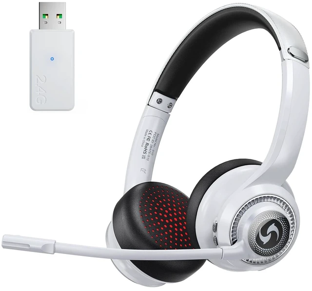 Main image of Wireless Headset for Work, HD Sound Bluetooth Headphones with Mic | with ENC Noise Cancelling Microphone and Mute Office/Video Calls/Business/WFH/Home, 50H Playtime for PC/Laptop/Cell Phone