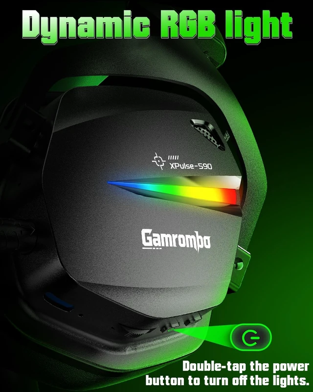Alt view image 5 of 7 - Wireless Gaming Headset for Xbox with Game/Chat Audio Balance, Gaming Headset with Mic Mute, 3D Surround Sound, Bluetooth Headset Works with PS5, PS4, Mac, PC, Detachable Microphone