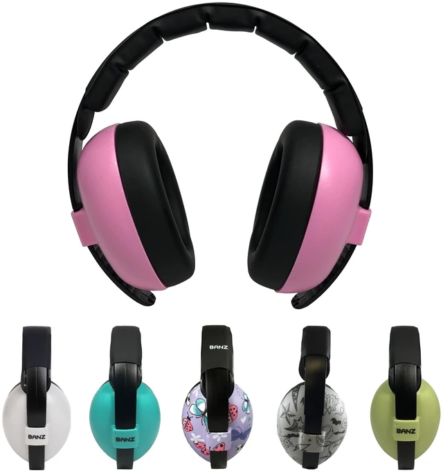 Main image of Baby Ear Muffs Noise Cancelling Headphones, Infant, Petal Pink | Soft adjustable headband and padded ear cups for newborns, infants and toddlers at loud events and travel