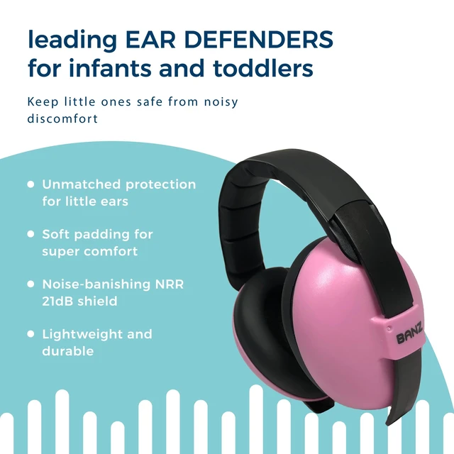 Alt view image 4 of 6 - Baby Ear Muffs Noise Cancelling Headphones, Infant, Petal Pink | Soft adjustable headband and padded ear cups for newborns, infants and toddlers at loud events and travel