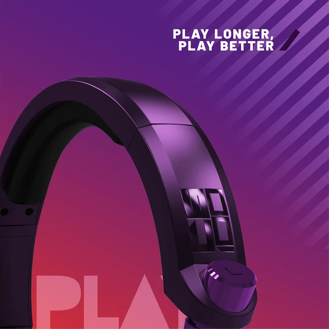Alt view image 6 of 7 - C6-100 Strike Gaming Headset Red & Purple
