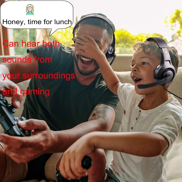 Alt view image 7 of 7 - One Ear Headset with Mic for PS5/PS4/Xbox One/Xbox Series X/S/Nintendo Switch/Lite/Steam Deck, Gaming Headphone with Microphone Control, 3.5MM Wired Unilateral Chat Headset for Laptop/Tablets/Phone/PC