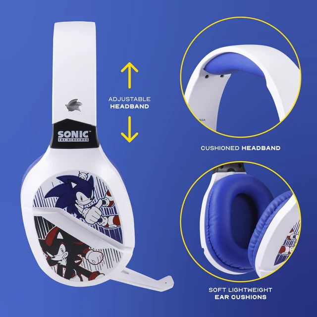Alt view image 3 of 7 - Sonic The Hedgehog - Bluetooth Gaming Headset with Low-Latency Audio | Durable Construction, Simple Everyday Setup, Travel-Friendly Design, Reliable Daily Performance