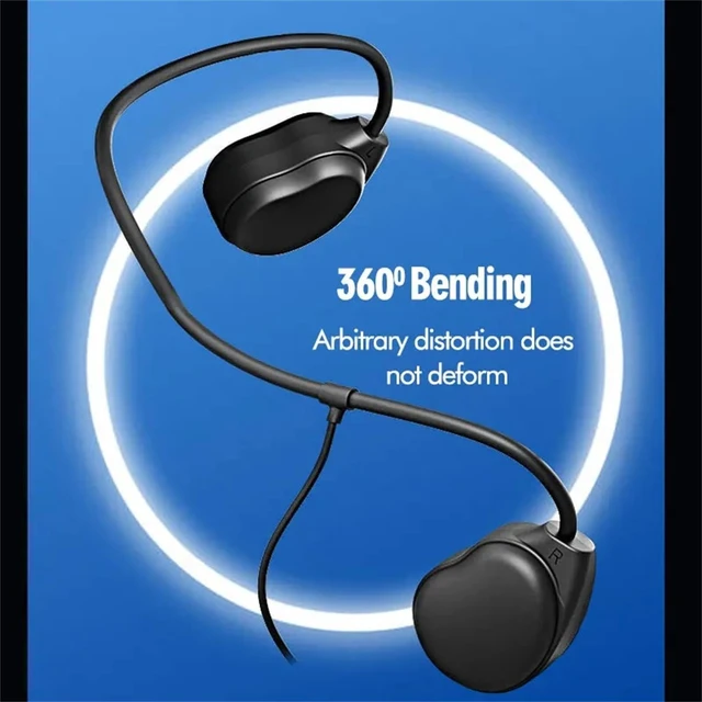 Alt view image 6 of 7 - Type-C Wired Headphones with Air Conduction Open Ear Headphones and Built-in Microphone Suitable for Outdoor Activities