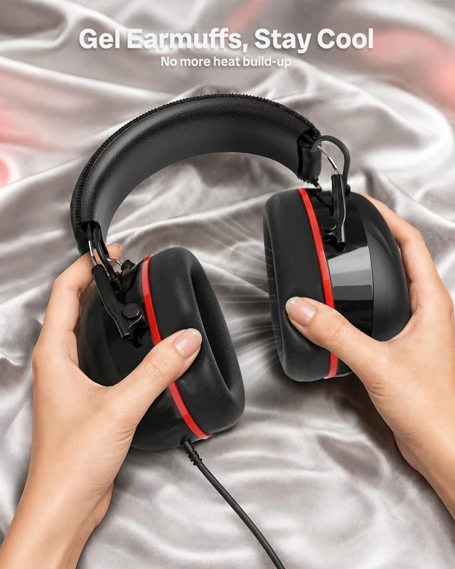 Alt view image 5 of 7 - Professional Over-Ear Noise Isolating Drummer Recording Wired Headphones | 40mm Drivers, 30dB Passive Noise Isolating, 3.5mm+6.35mm Jack, Studio Headphones for Drummers Electronic Drum Set, Guitar