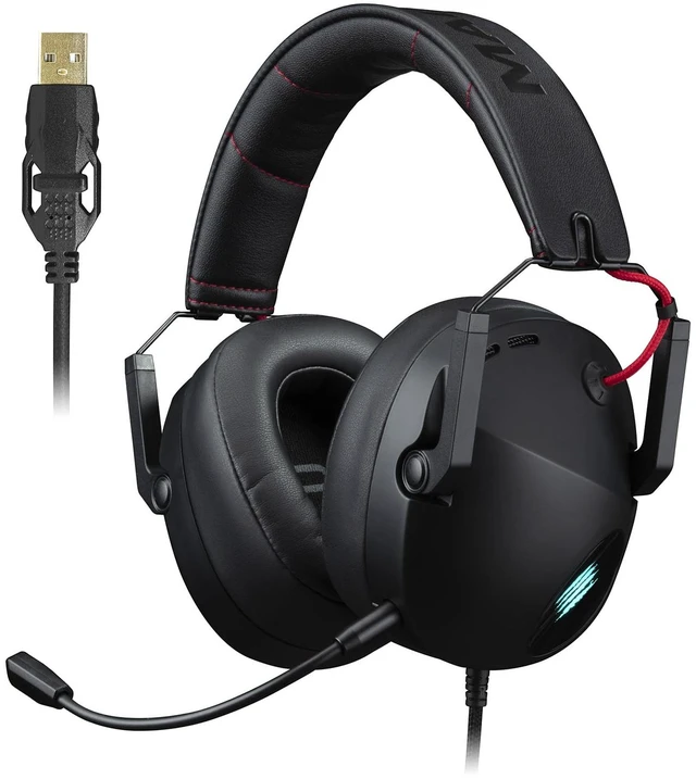 Main image of P.I.L.O.T. 5 Wired Gaming Headset - Black | 7.1 Surround Sound,50mm Drivers,Noise Cancellation,Detachable Mic,Foldable Gaming Headset,Memory Foam Earcups,RGB,USB-A PC