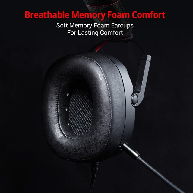 Alt view image 5 of 7 - P.I.L.O.T. 5 Wired Gaming Headset - Black | 7.1 Surround Sound,50mm Drivers,Noise Cancellation,Detachable Mic,Foldable Gaming Headset,Memory Foam Earcups,RGB,USB-A PC