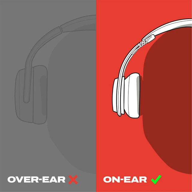 Alt view image 7 of 7 - Icon 180 Wired On-Ear Headphones - Black | Built-In 85dB Volume Limiter, Comfortable, Adjustable Headband, Convenient for Travel with 3.5mm AUX Plug, In-Line Microphone
