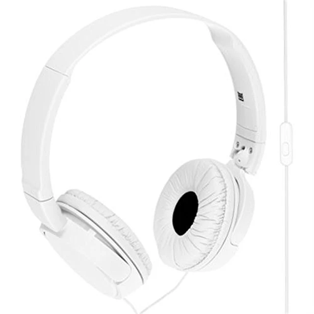 Alt view image 3 of 7 - ZX Series Wired On-Ear Headphones with Mic, White MDR-ZX110AP