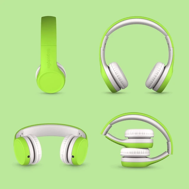 Alt view image 6 of 7 - Connect+ Pro Wired Kids Headphones for School with Microphone, Volume Limiting Over-Ear Headset with Cord, SharePort Technology & SoftTouch Padding
