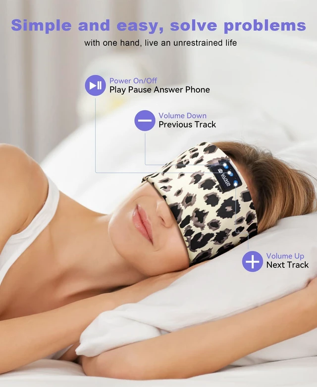 Alt view image 4 of 7 - Wireless Bluetooth 5.4 Sleep Headband Headphones for Side Sleeper | Bluetooth Headband Earphones,Ideal for Sports Running Workout, Tech Gadgets Gifts for Men Women