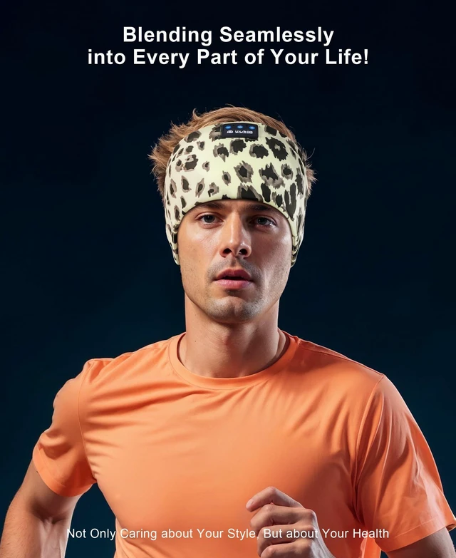 Alt view image 6 of 7 - Wireless Bluetooth 5.4 Sleep Headband Headphones for Side Sleeper | Bluetooth Headband Earphones,Ideal for Sports Running Workout, Tech Gadgets Gifts for Men Women