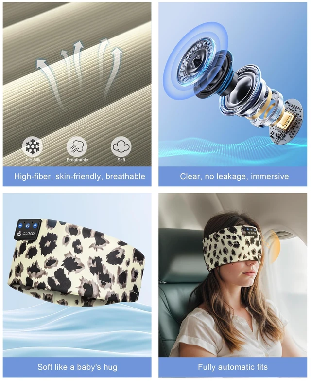 Alt view image 5 of 7 - Wireless Bluetooth 5.4 Sleep Headband Headphones for Side Sleeper | Bluetooth Headband Earphones,Ideal for Sports Running Workout, Tech Gadgets Gifts for Men Women