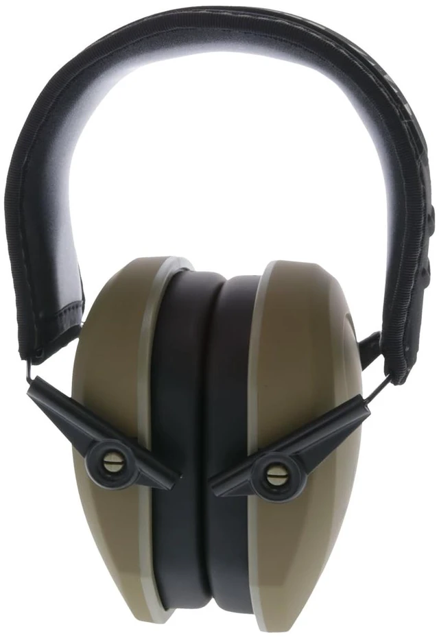 Alt view image 2 of 7 - Razor Slim Passive Earmuff - Ultra Low-Profile Earcups - Olive Dark Green, One Size
