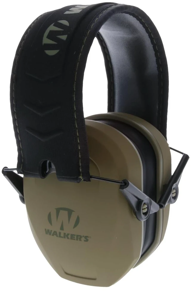 Alt view image 4 of 7 - Razor Slim Passive Earmuff - Ultra Low-Profile Earcups - Olive Dark Green, One Size