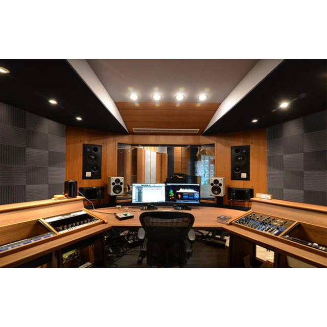 Alt view image 7 of 7 - 50 Pack Acoustic Foam Panels 1" x 12" x 12" Sound Proof Foam Panles Soundproofing Noise Cancelling Wedge Panels for Home Office Recoding Studio with 300PCS Double-Side Adhesive