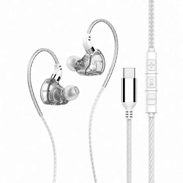 Main image of HiFi Wired Earbuds, USB-C & 3.5mm IEM Earphones, Hybrid Drivers, Comfy Fit | Studio-grade HiFi sound with hybrid drivers, precision crossover, acoustic tuning, ergonomic fit