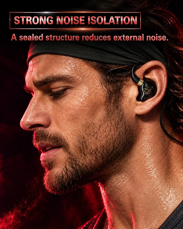 Alt view image 5 of 7 - HiFi Wired Earbuds, USB-C & 3.5mm IEM Earphones, Hybrid Drivers, Comfy Fit | Studio-grade HiFi sound with hybrid drivers, precision crossover, acoustic tuning, ergonomic fit