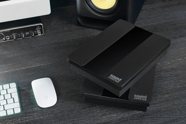 Alt view image 7 of 7 - VibeBoss P5 - Acoustic Isolation Platform Suitable for 5 inches Speakers (9.5'' x 7'' x 1.8'') 2Pcs
