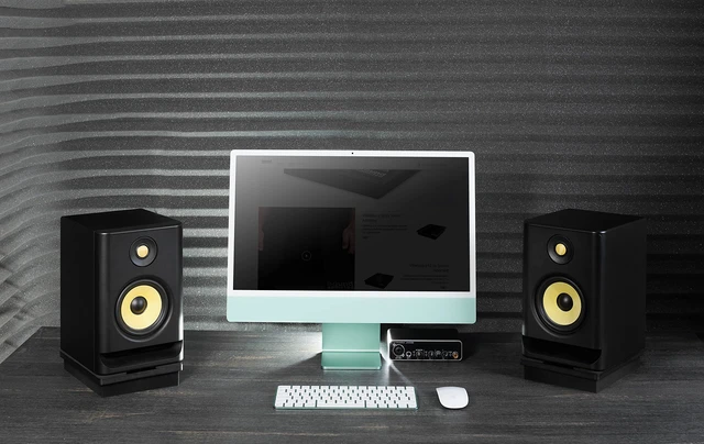 Alt view image 6 of 7 - VibeBoss P5 - Acoustic Isolation Platform Suitable for 5 inches Speakers (9.5'' x 7'' x 1.8'') 2Pcs