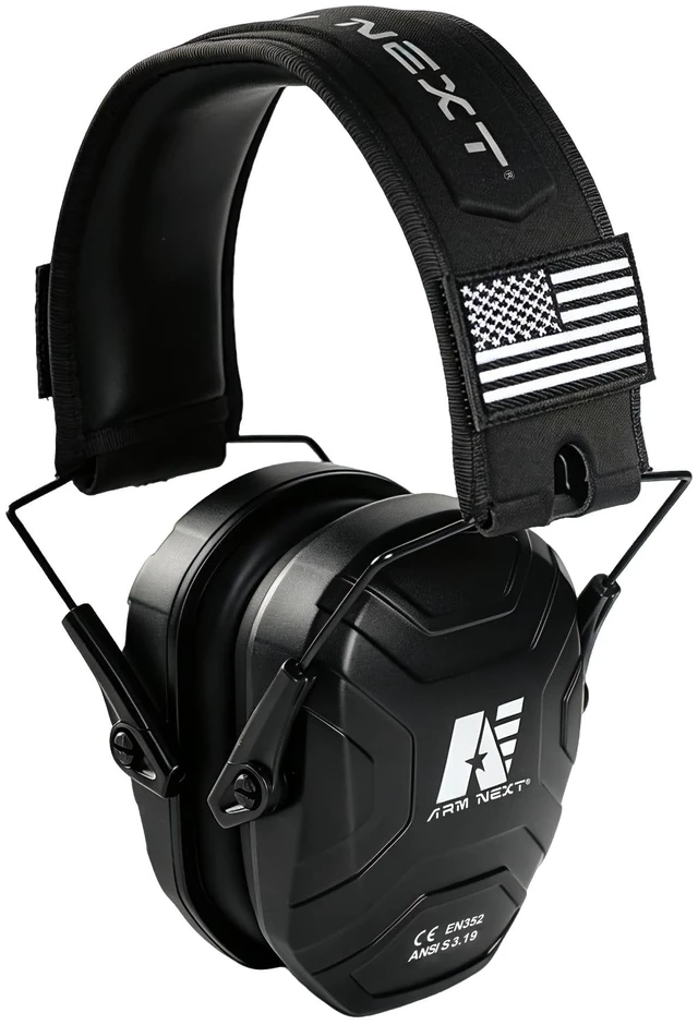 Main image of Noise Reduction Ear Muffs,Foldable Shooting Ear Protection,BLACK | NRR 26dB Lightweight Passive Earmuffs for Hunting, Gun Range - Adjustable Hearing Protection with Comfortable Rubber Coating