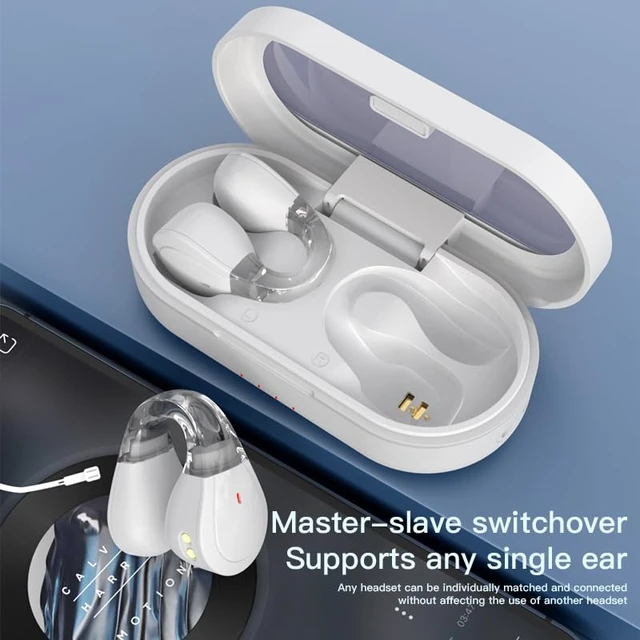 Alt view image 2 of 6 - Q60 True Wireless Earbuds with Ultra Long Battery Bluetooth 5.4, IPX7 Waterproof, Fast Charging, Noise Cancelling Mic, and Smart Touch Control (Black)