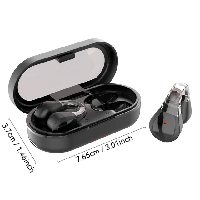 Alt view image 6 of 6 - Q60 True Wireless Earbuds with Ultra Long Battery Bluetooth 5.4, IPX7 Waterproof, Fast Charging, Noise Cancelling Mic, and Smart Touch Control (Black)