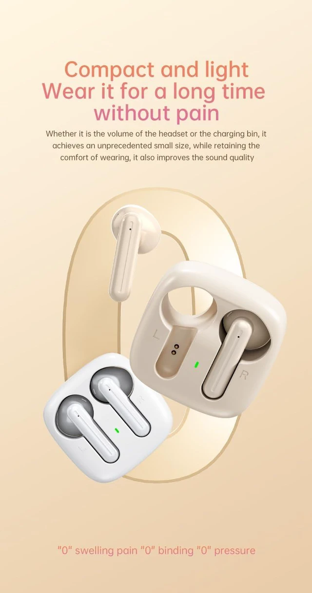 Alt view image 5 of 7 - Wireless Earbuds, 2025 Bluetooth Headphones 5.3 HiFi Stereo Headphone with 20 Hours of Playback Life in-Ear Earbuds, IP7 Waterproof Headphones Sport Headphones for Android iOS (Black)