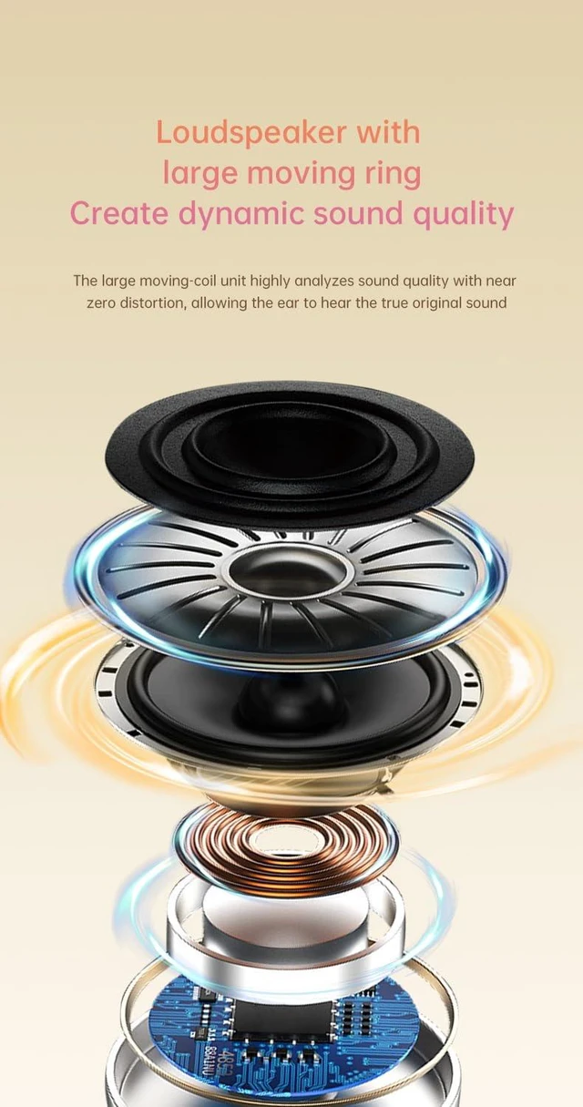 Alt view image 7 of 7 - Wireless Earbuds, 2025 Bluetooth Headphones 5.3 HiFi Stereo Headphone with 20 Hours of Playback Life in-Ear Earbuds, IP7 Waterproof Headphones Sport Headphones for Android iOS (Black)