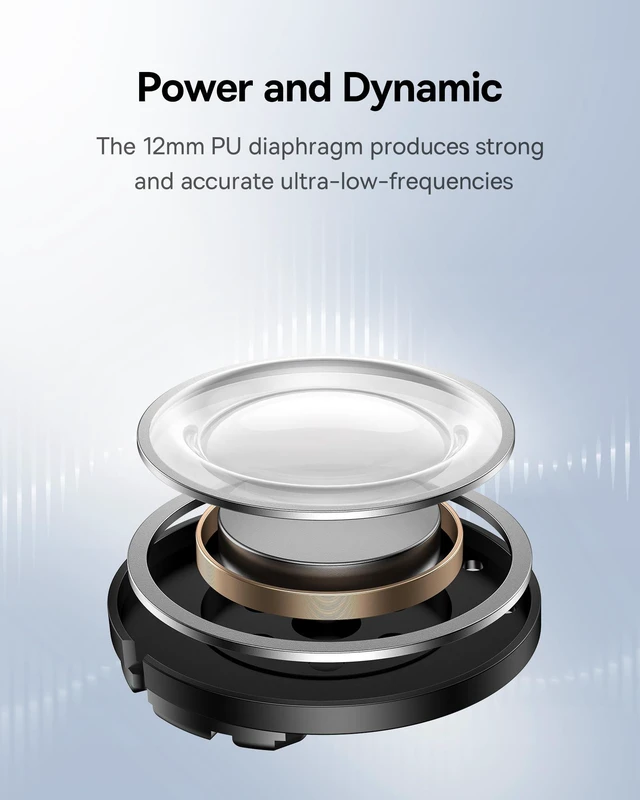 Alt view image 3 of 7 - E20 True Wireless Earbuds, 12mm Drivers with Powerful Bass, 33H Long Playtime, IPX5 Water-Resistant, 2 ENC Mics for Clear Calls, Bluetooth 5.3 Headphones in-Ear Ear Buds