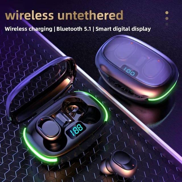 Alt view image 2 of 7 - Wireless Earbuds Bluetooth Headphones with Wireless Charging Case IPX4 Waterproof Stereo Earphones in-Ear for SPOR