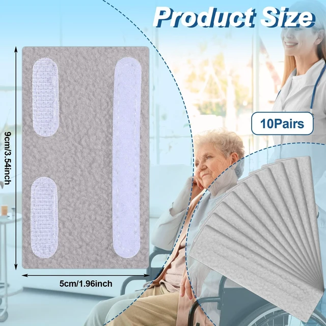 Alt view image 2 of 7 - 20 Pcs Nasal Cannula Ear Cushions Oxygen Pads, Soft Cover Oxygen Cannula Cushions, Tubing Protectors for Ear Pain, Prevent Cheek Indentation Discomfort(Gray)