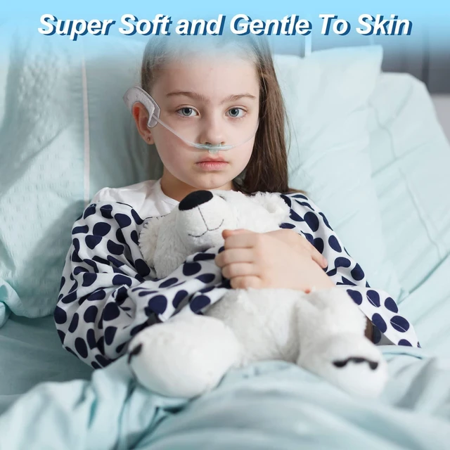 Alt view image 5 of 7 - 20 Pcs Nasal Cannula Ear Cushions Oxygen Pads, Soft Cover Oxygen Cannula Cushions, Tubing Protectors for Ear Pain, Prevent Cheek Indentation Discomfort(Gray)