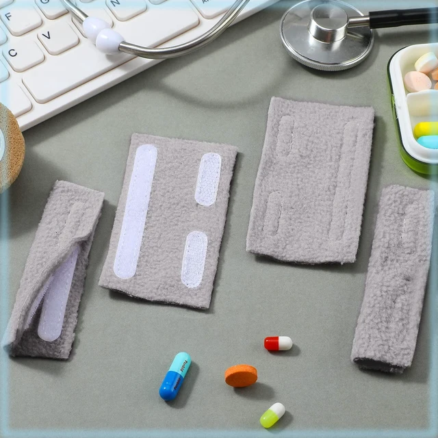 Alt view image 7 of 7 - 20 Pcs Nasal Cannula Ear Cushions Oxygen Pads, Soft Cover Oxygen Cannula Cushions, Tubing Protectors for Ear Pain, Prevent Cheek Indentation Discomfort(Gray)