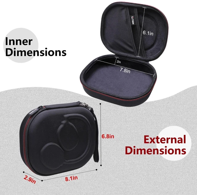 Alt view image 4 of 7 - Case for JBL Tune 780NC/770NC/530BT/730BT/720BT/670NC Headphones Black | Hard Carrying Travel Case for JBL Live 770NC/780NC/680NC/670NC Headphones