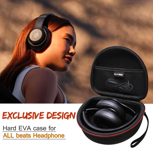 Alt view image 7 of 7 - Case for Beats Studio Pro/Solo 4/Studio3/Solo3 Wireless Headphone Black | Hard Carrying Travel Case for Beats Studio Pro/Solo 4/Studio3/Solo3 Wireless Headphone
