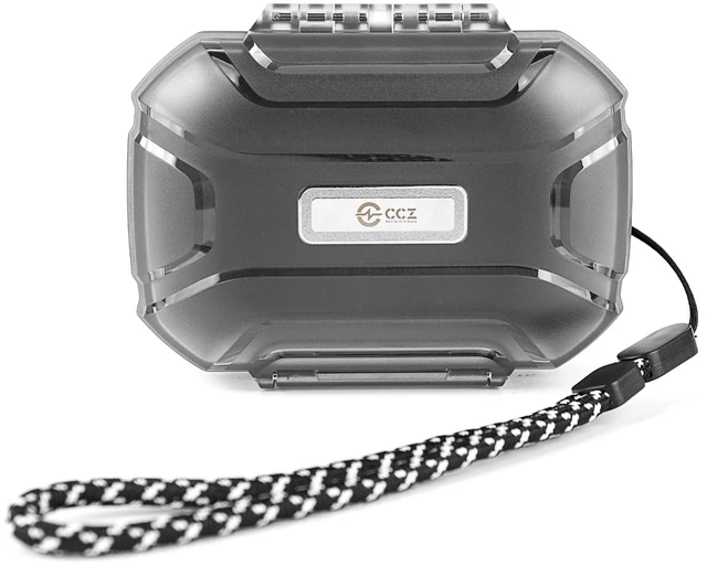 Main image of CCZ ZC01 Hard Shell IEM Case for KZ ZS10 Pro in Ear Monitor, Travel Portable Earbuds Case Waterproof Headphone Storage Box for Shure SE215, CCZ Melody, KBEAR KS1, KZ ZAR, ZS12 PRO 2, ZAS (Clear Black)