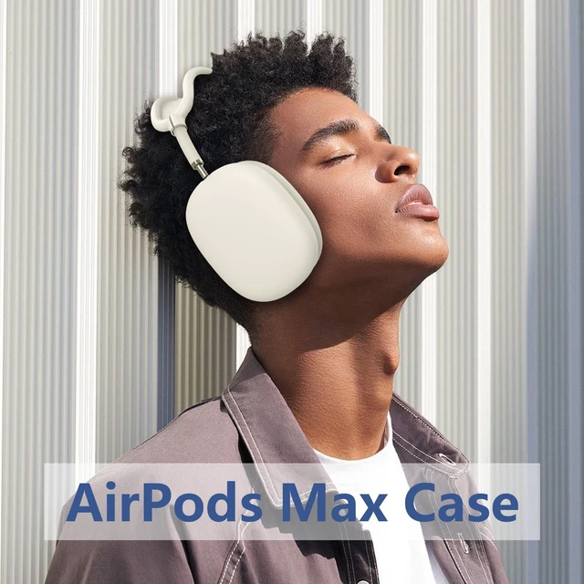 Alt view image 6 of 7 - 4 in 1 Silicone Case Cover for AirPods Max 2/ AirPods Max Headphones, Stone | Ear Pad Case Cover/Ear Cups Cover/Headband Cover for AirPod Max,Accessories Silicone for Apple Airpod Max 2/1