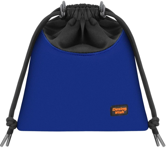 Main image of Lightweight Headphone Storage Bag, Portable Headset Carrying Pouch Headphone Case Bag Soft Travel Pouch for Over-Ear Headphones/Gaming Headsets/Neckband Earbuds (Large Blue)