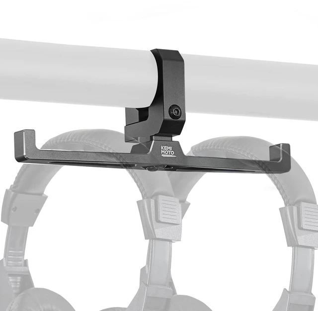 Main image of Aluminum Dual UTV Headset Helmet Hanger Fits 1.5"-2" Roll Bar | UTV Roll Cage Mount Compatible with Can-Am X3, Polaris RZR Ranger, Teryx, Rhino Wolverine UTV Accessories