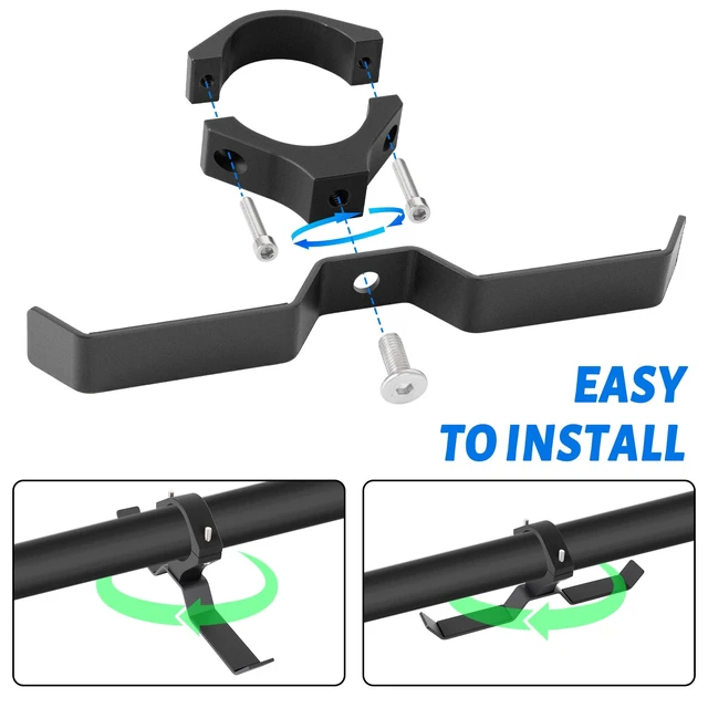 Alt view image 4 of 7 - AL4X4 UTV Helmet Hanger Aluminum Headset Hanger Fits 1.75"-2" Roll Cage | UTV Hanger for Headset Helmet Goggle Gloves, Compatible with Polaris RZR Can
